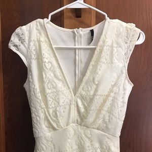 Lulu's Dresses - Lulus White lace rustic bridal dress Lulu's Dresses - Lulus White lace rustic bridal dress
